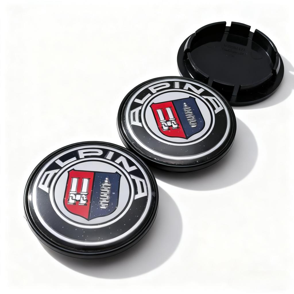 4pcs Alpina Logo Emblem Badge Car Wheel Center Caps 65MM Clips 56MM Wheels Hub Cap Rim Hubcap Dust Cover Replace Car Accessories