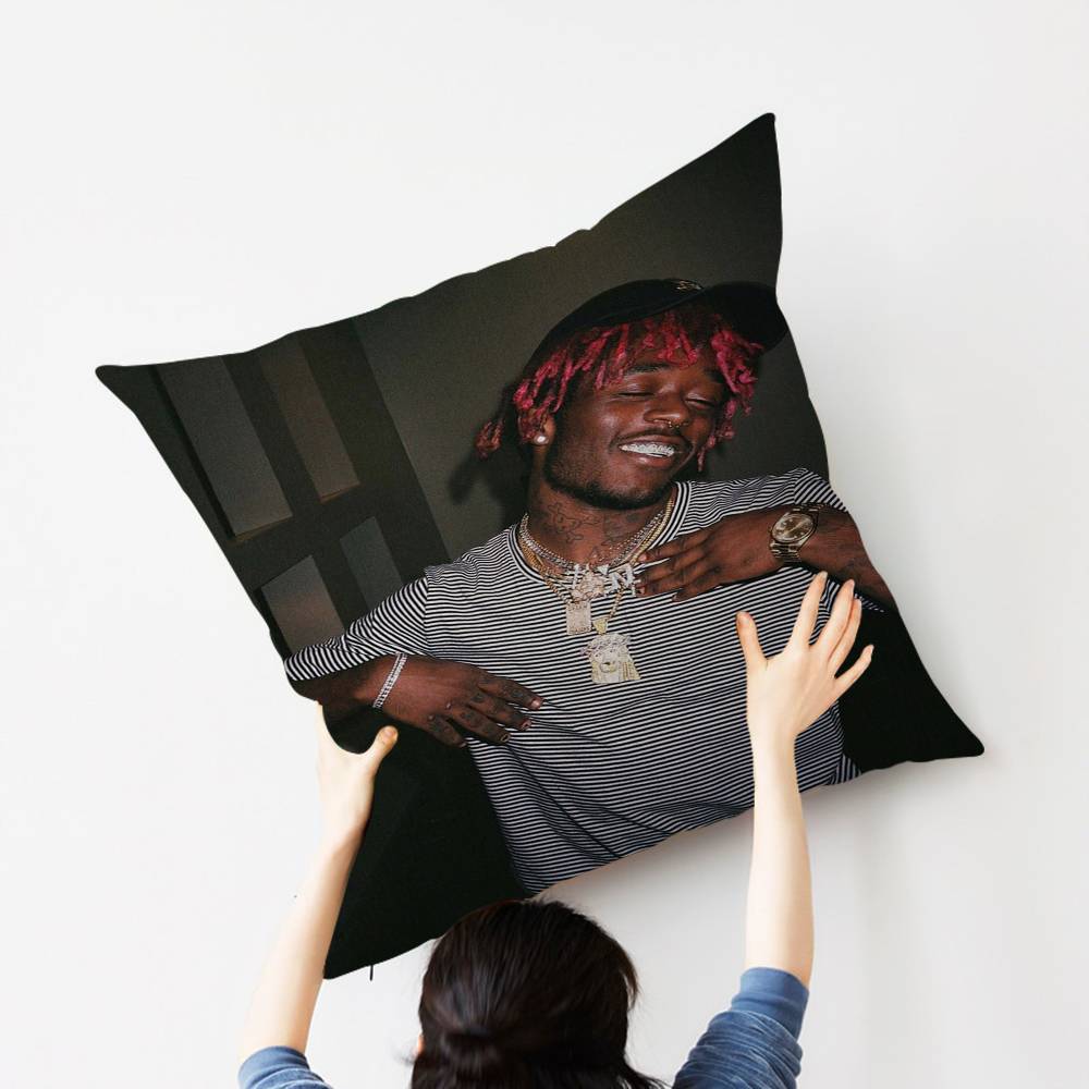 Hip Hop Rapper L-Lil-Uzi-V-Verts Personalized Picture Text Home Decorative Pillows Household Gifts 45x45cm