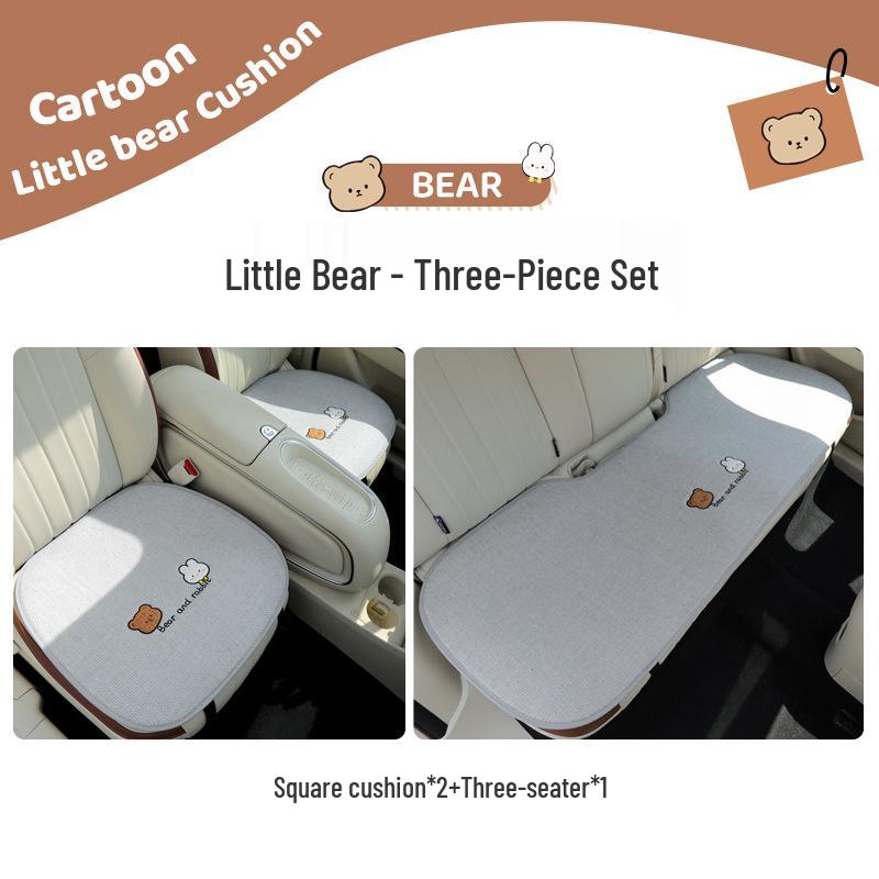 Pernă Scaun Auto Desen Animat - Universală, Bumbac-In Respirabil, Husă Scaun Spate pentru Patru Sezoane