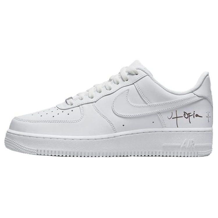 Nike Travis Scott X Air Force 1 Utopia Comfortable Versatile Low-Top Sneakers Men Sneakers White CW2288-111-TS