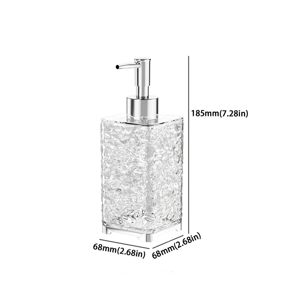 Luxury Bathroom Soap Dispenser Reusable Hand Pump Dispenser Bottle Transparent Shower Gel Empty Bottle Liquid Container