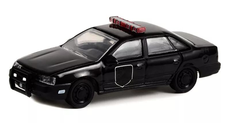 Greenlight Scale Ford Taurus Police Black Bandit Diecast Model Car Black Bandit Series Taurus 1/64 (Greenlight Police)