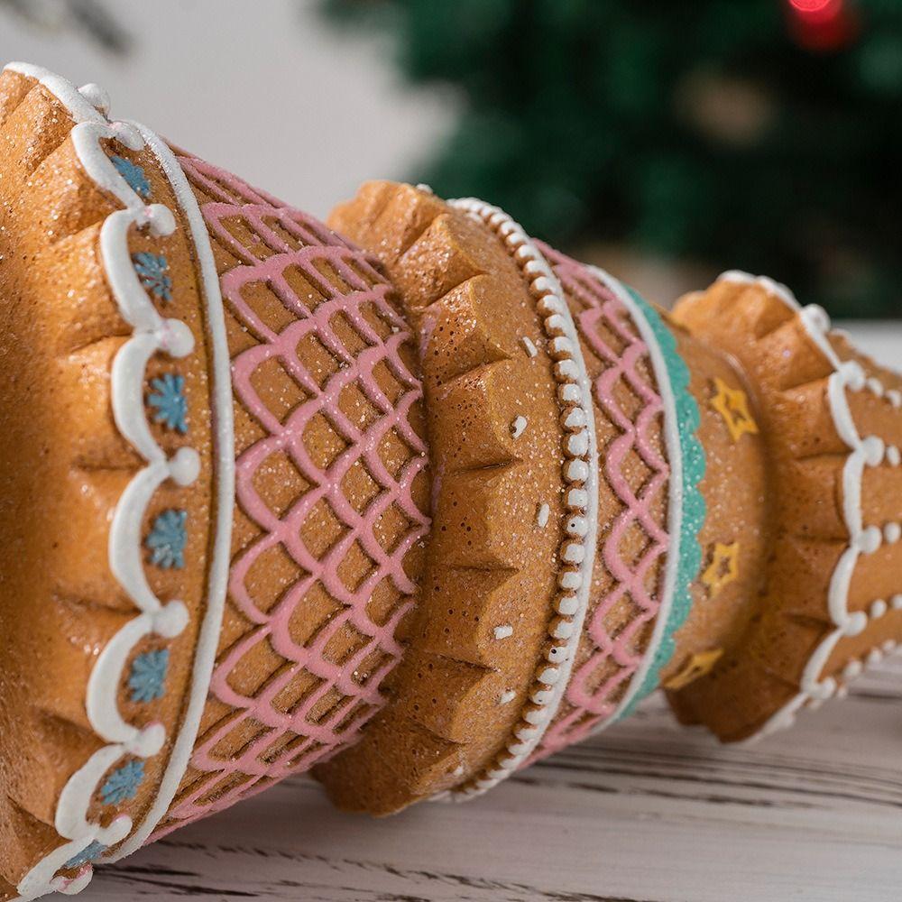 New Resin Gingerbread Christmas Tree Cute Christmas tree Ornaments Christmas Decorations Living Room Atmosphere
