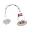 Direktstecker Schwenkkopf Lampe Lampenmund E27 großer Schraubsockel Lampenfassung Typ Universalschlauch mit Schalter