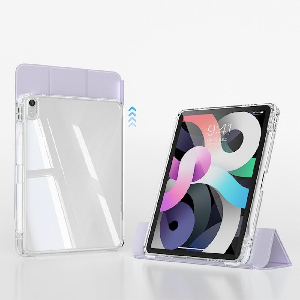 For iPad 10.2 Case with Pencil Holder Clear Acrylic Cover for iPad Air45 Pro11 iPad10 Detachable Stand