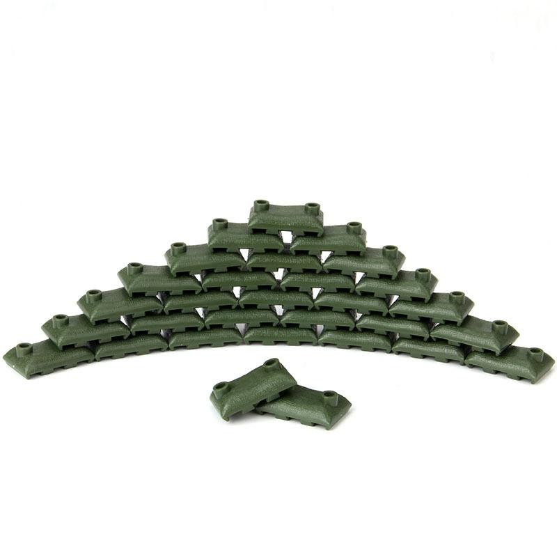 Military Building Block Police Dog Sandbag Oil Drum Building Block Children'S Toy Assembly Building Block
