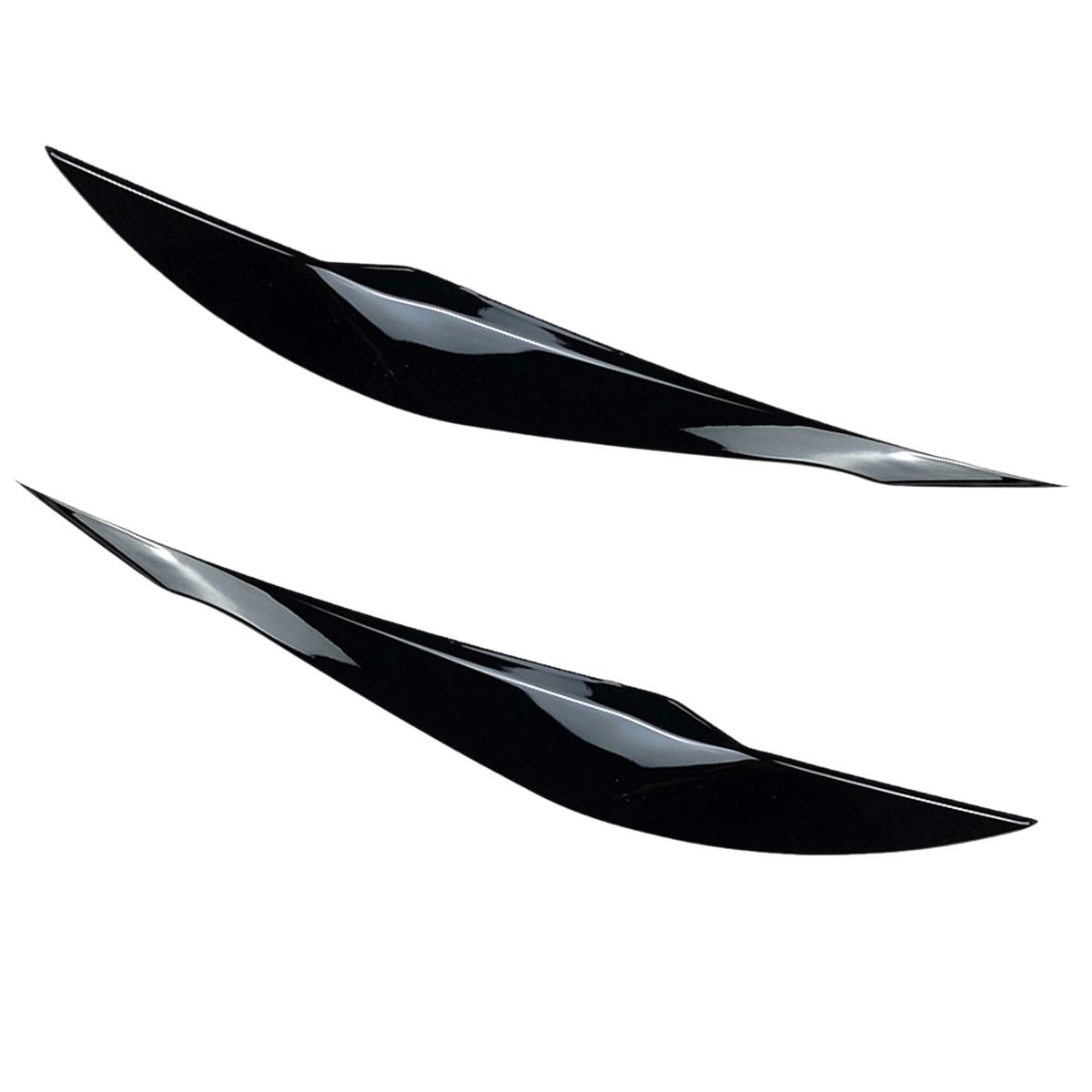 

Pair Car Headlight Lamp Eyebrows Cover Trim Stickers For BMW 3 Series F30 F35 2013-2018 Gloss Black /Carbon Look Eyelids Lids