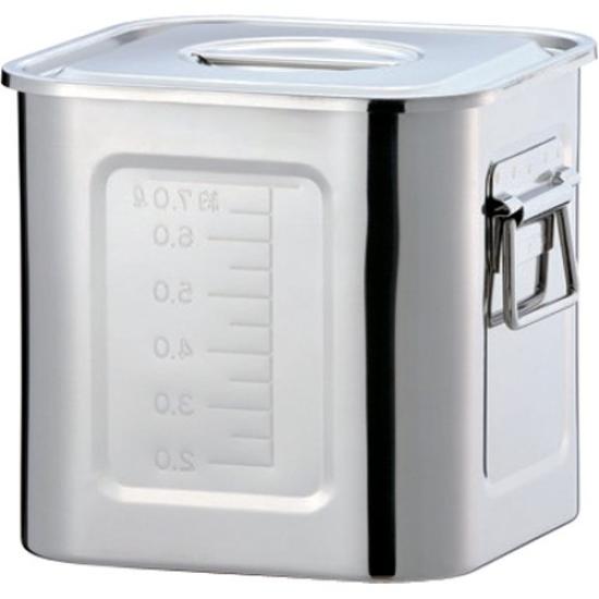 

TRUSCO Stainless Steel Square Tank 120 No Handle 1.6L T-FC-4