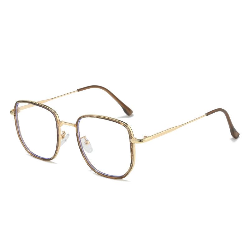 Neue Großrahmenbrille 9299 Quadratische Gesicht bedeckende Flachbrille für Frauen Xiaohongshu, Die gleiche Blaulichtbrille für Männer