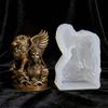 Artistic Lioness Wing Masked Lady Silicone Mould For Handmade Candle Soaps And Unique Decoration Items