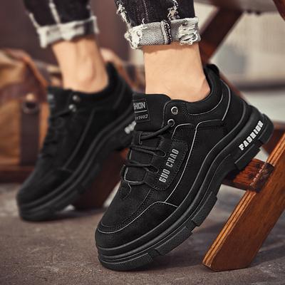 Autumn Mid-top Martin Shoes Casual Shoes Youth Thick-soled Martin Boots Hard-soled Outer Wear