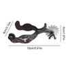 1 Pair Western Horse Spurs Equestrian Classic Western-style Horse Riding Boot Spurs with Wheel for Equestrian Training Riders
