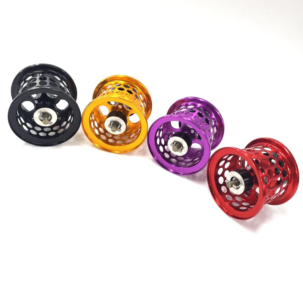 VISPREA Baitcast Reel Replacement Spool Metal Shallow Groove Spool Compatible with DAIWA Compatible with STEEZ ZILLION SV MORETHAN PE RYOGA Megabass