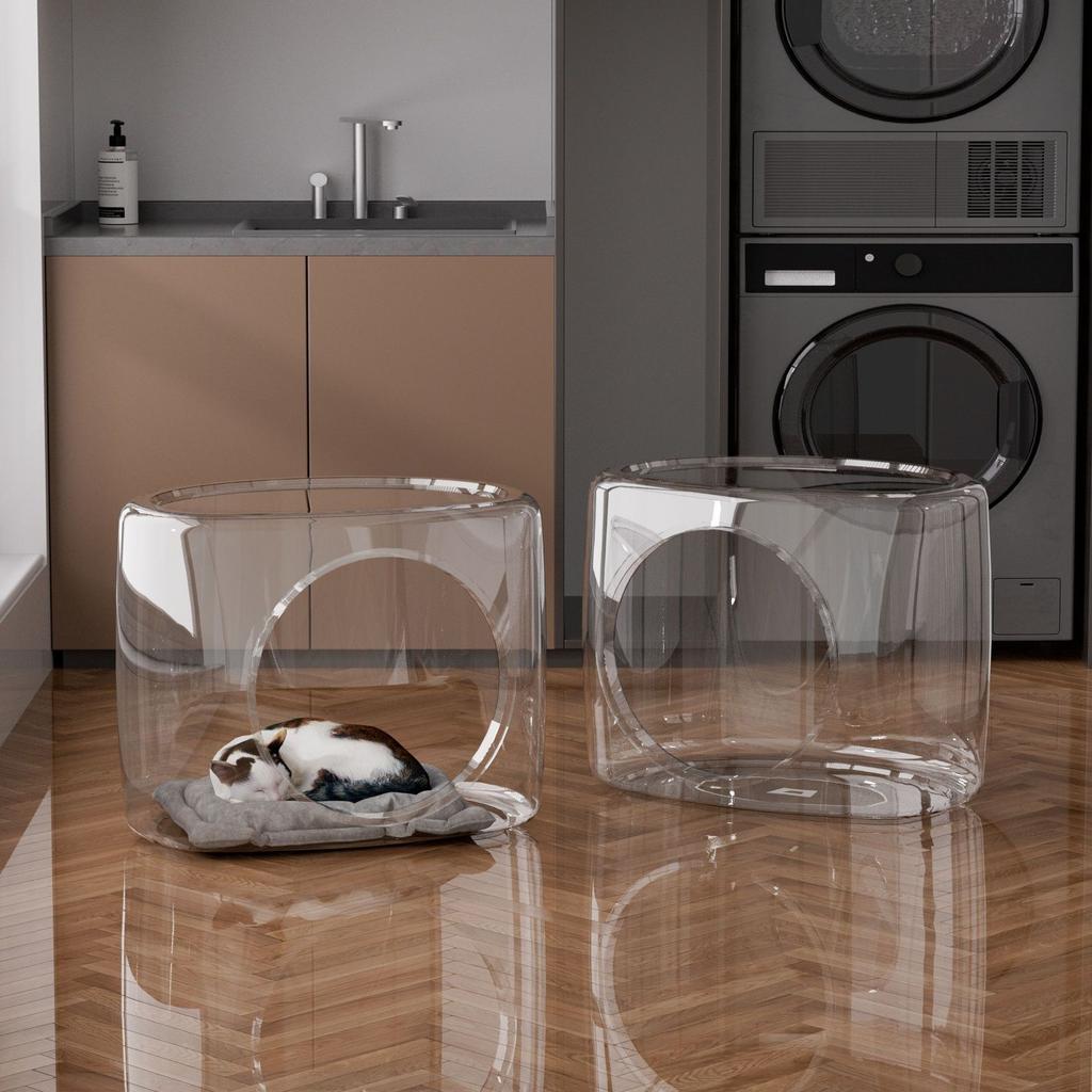 Space Cabin Cat Nest Four Seasons Universal Transparent Spherical Cat House Internet Celebrity Villa Cat House Cat Bed Pet Nest