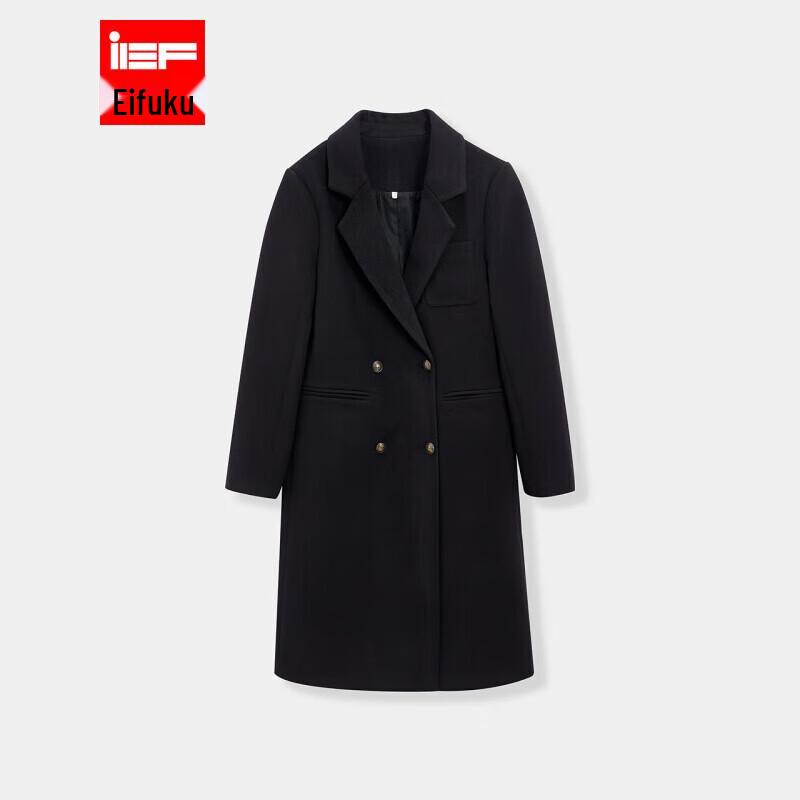 IEF 2024 Winter Korean Style Plus Size Woolen Overcoat 2XL