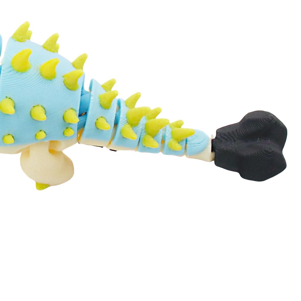 3D Printed Spiky Ankylosaurus With Movable Joints And Limbs, Desktop Decoration Model Printed Toys And Gifts