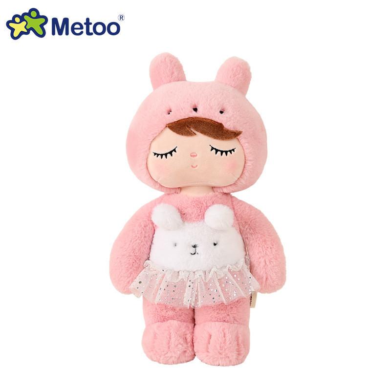 Adorable 2024 Metoo Original Angela Soft Plush Bunny Bear Mouse Toy For Kids Pink Rabbit
