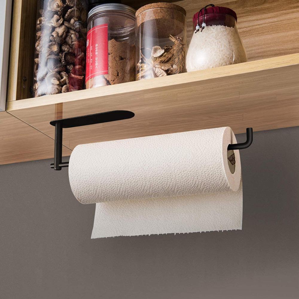 Stainless Steel Kitchen Tissue Holder Bathroom Roll Paper Holder Toilet Wall Mounted Towel Rack Save Space Home Accessories