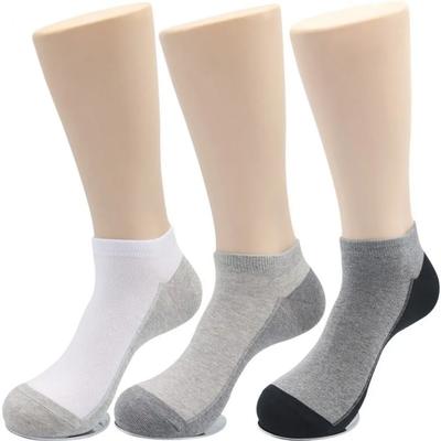 Men's Double-Sole Plain Ankle Sneaker Socks 10 Pairs Yongsin Brand