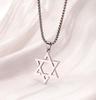 Trendy Titanium Steel Necklace: Unisex Stainless Steel Hollow Star Pendant, Long Chain