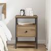 Artisan Oak Nightstand 40 X 42 X 56 Cm Engineered Wood