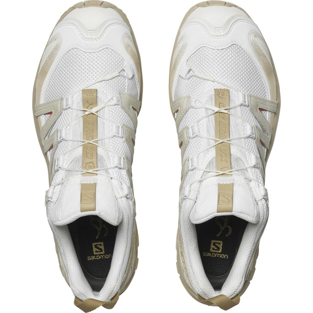 SALOMON Xa Pro 3D La Yaute Comfortable Versatile Mesh Shock Absorbing Non-Slip Low-Top Trail Running Shoes Unisex Sneakers White Beige 474721