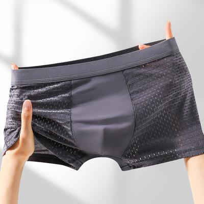 Men'S Panties Ice Silk Men'S Boxers Mesh Summer Boxers