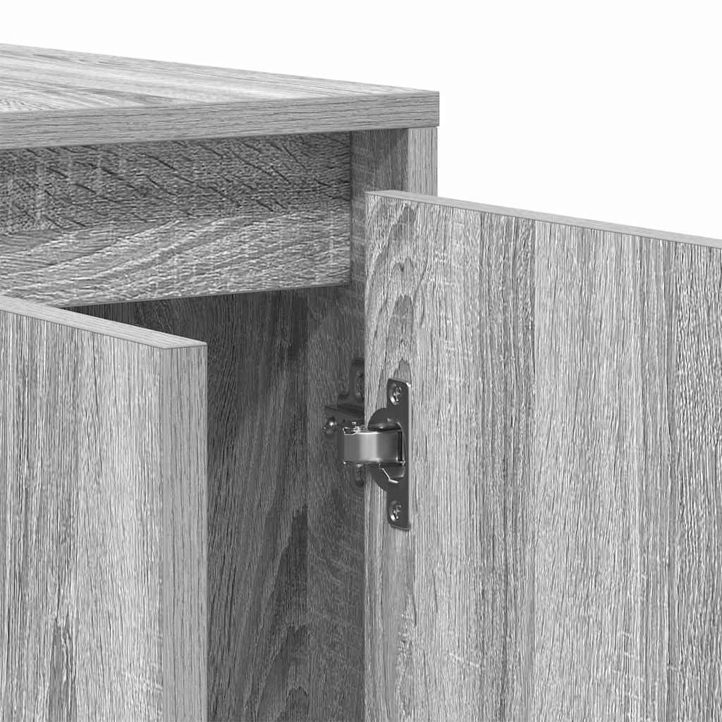 Sideboard Gray Sonoma 120 x 41 x 75 cm Engineered Wood