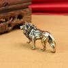 Majestätischer König der Löwen, Miniaturfiguren aus reinem Kupfer, Schreibtischdekoration, Vintage-Tierstatue aus Messing, Heimdekoration, Ornamente, Handwerk
