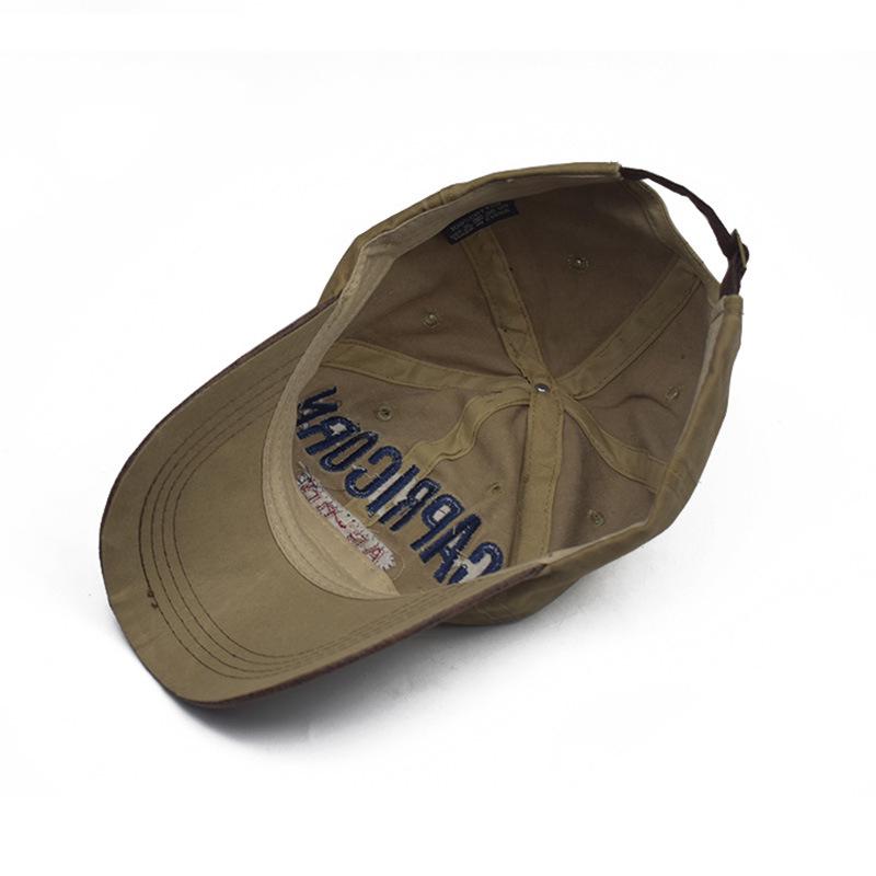 Primăvara, noua îmbinare PU a făcut vechea șapcă de baseball din bumbac pur spălat, cu broderie tridimensională cu litere 3D, șapcă de soare