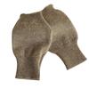 Women's 100% Pure Cashmere Half-Finger Gloves: Fingerless, Plain Knit, Warm and Cozy for Autumn/Winter