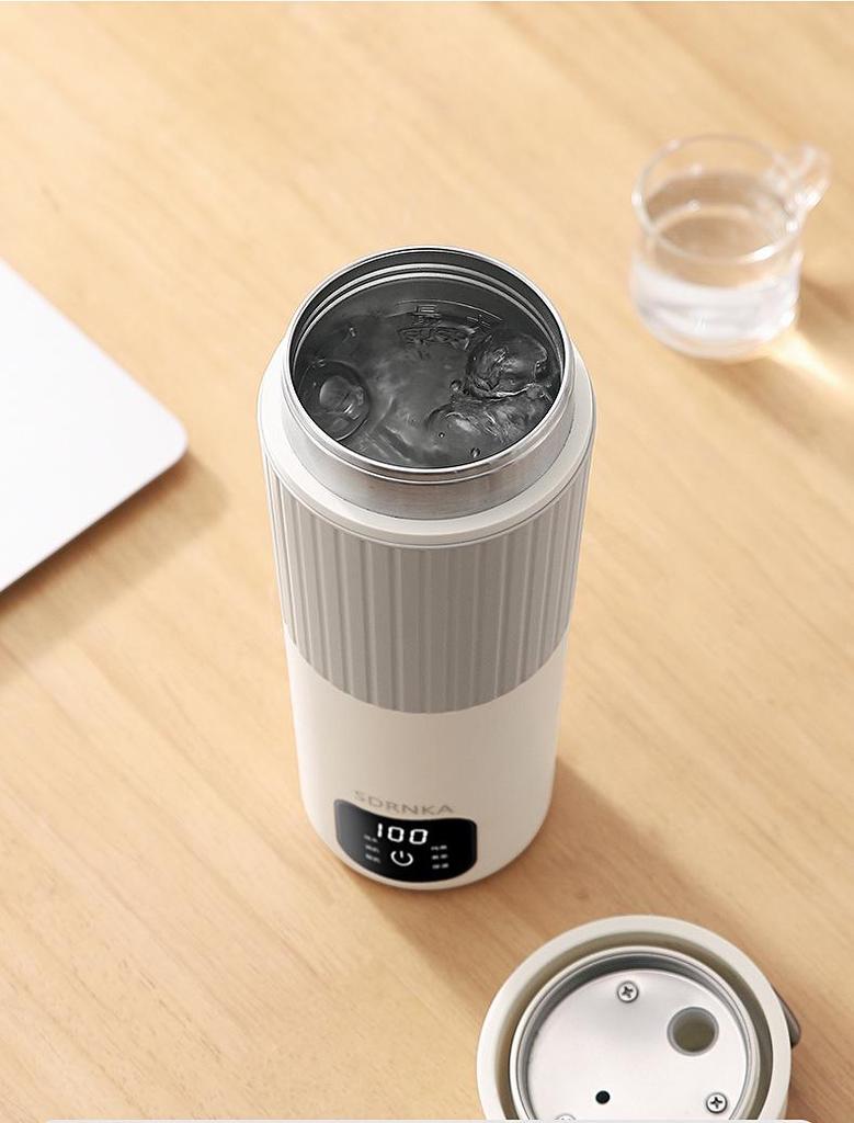 SDRNKA Compact Type-C Electric Kettle for Home, Travel & Dorm - Portable and Insulated