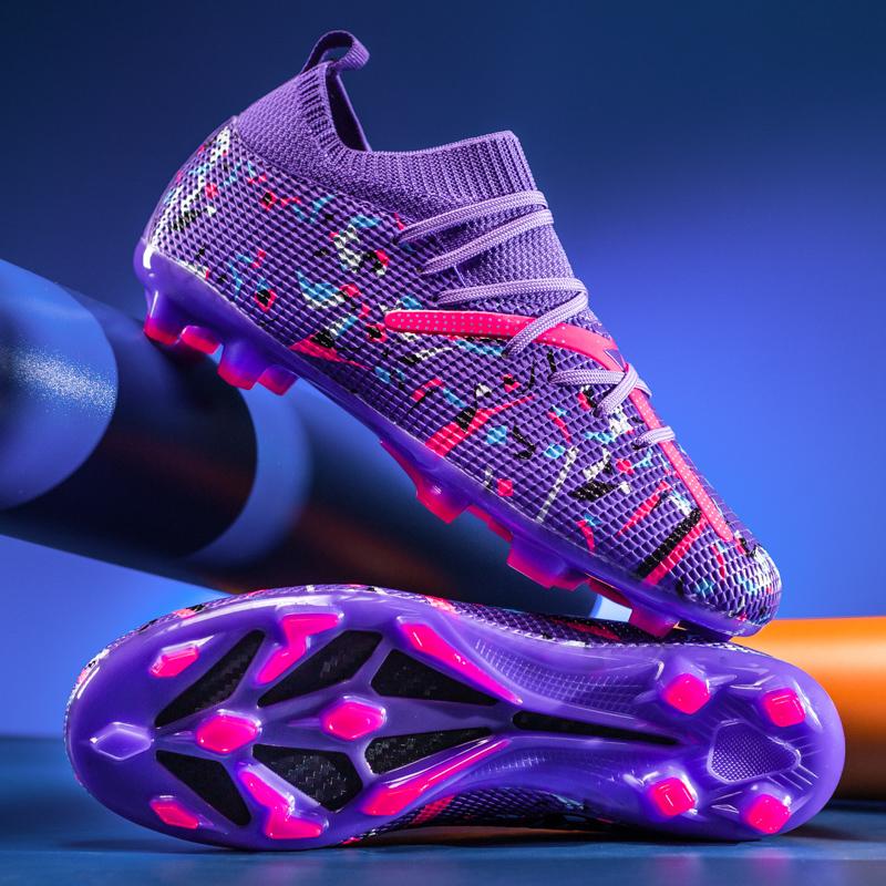 Men Soccer Cleats Professional Indoor Grass Training Non Slip Football Field Boots Ultralight Training Studded Football Shoes