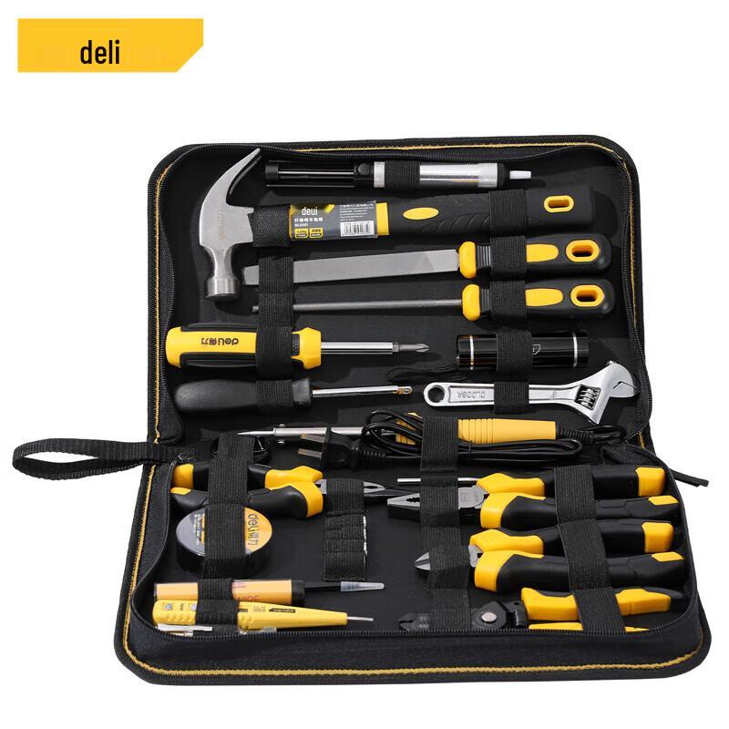 Deli Professional 26-Piece Electrician Repair Tool Kit CN plug (adapter included)