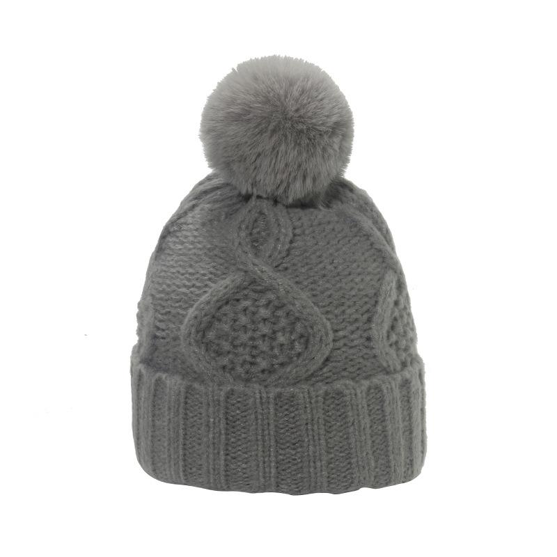 Herbst und Winter 2025 neue Strickmütze 8-Zeichen-Karomuster Kältemütze lässig vielseitige Strickmütze Damen Großhandel