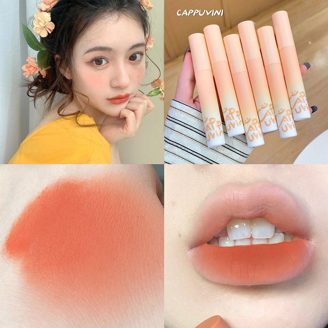 Cappuvini Honeydew Velvet Nude Lip Cream - Low Saturation Student Edition