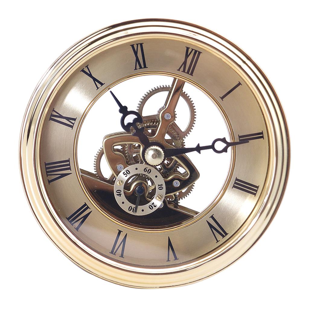 97mm Roman Numeral Watch Quartz Clock Insert with Rubber Handcraft Wall Clocks Making