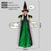 New Purple Hanging Witch Ghost Pendant Sound Activated Glowing Screaming Prop Haunted House Escape Room Halloween Party Decoration