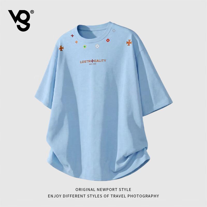 VUUG Men s Colorful Printed Retro Cotton T-Shirt L