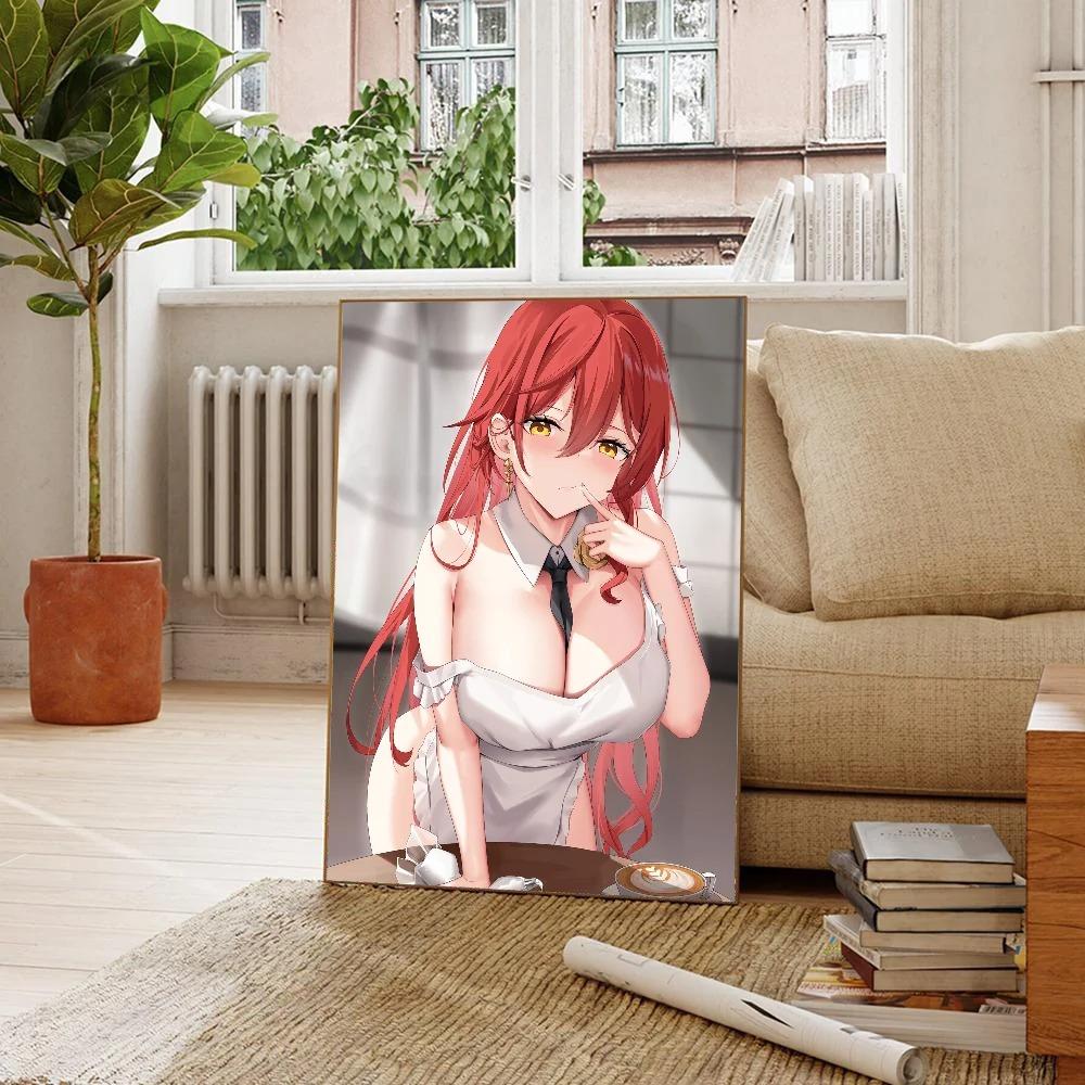 Honkai Star Rail Himeko Anime Girl Game Poster Home Living Room Bedroom Bar Restaurant Cafe Art Painting Decor