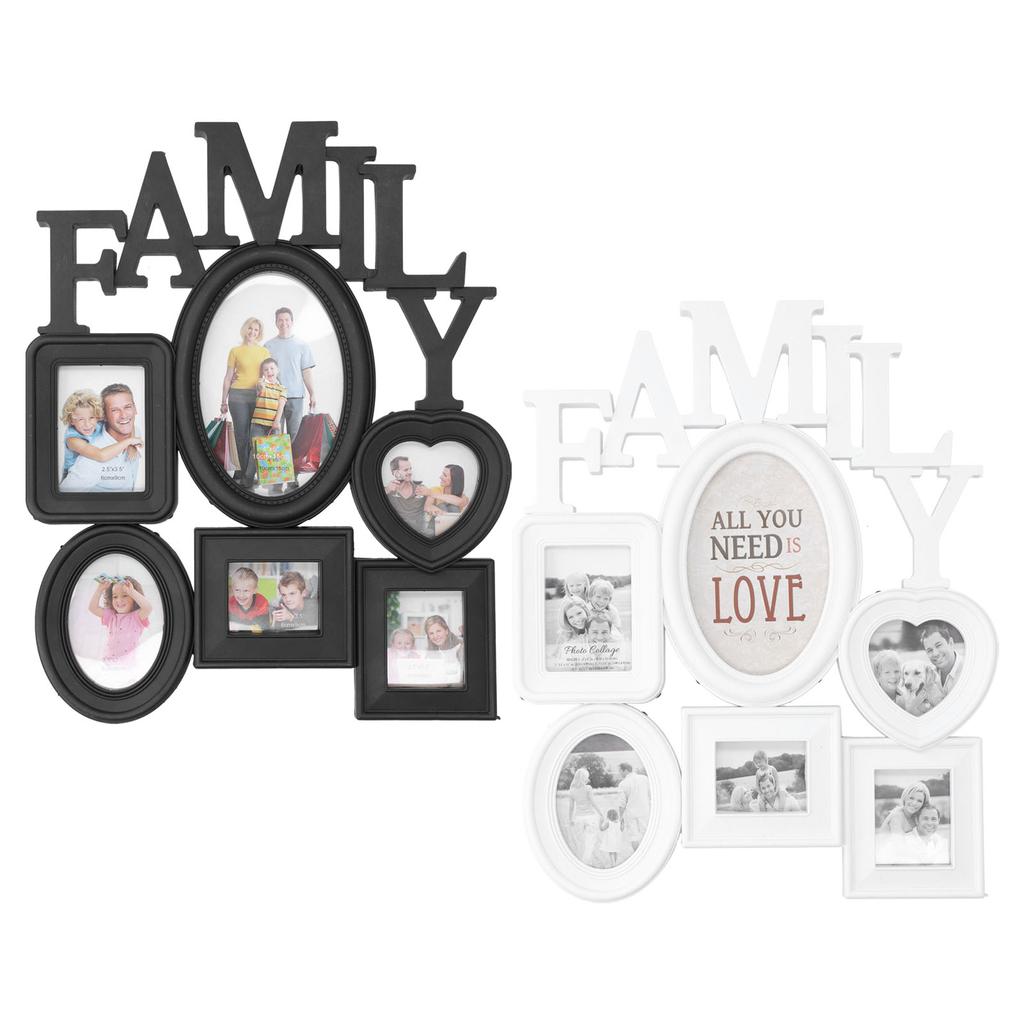 2Pcs Photo Frame Family Picture Collection Desktop Display Wall Hanging Decoration Ornament