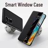 Huawei Faux Leather Smart Window Flip Phone Case
