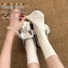Autumn/Winter Women's Knee-High Pile Socks - Trendy Mid-Calf, Boneless Cotton
