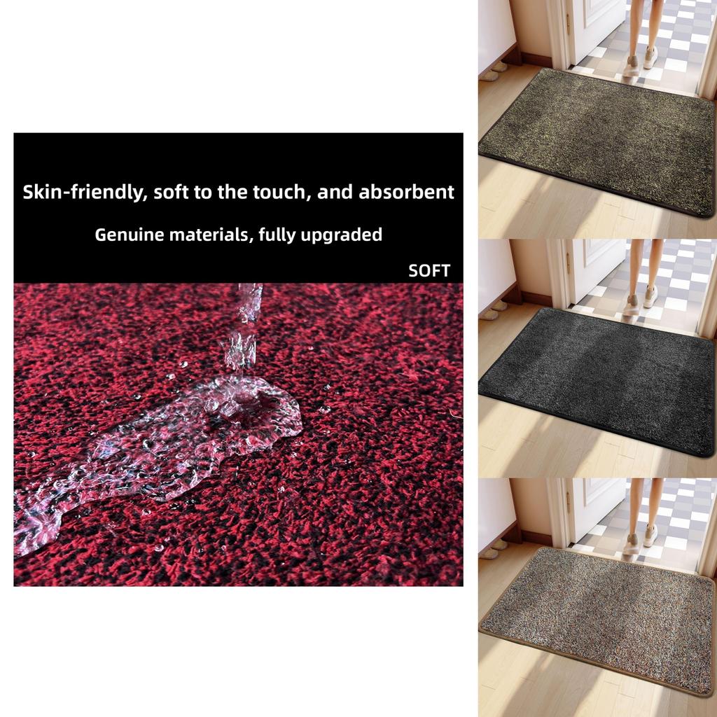 Modern Cotton Door Mat With Nonslip Backing For Bathroom Entryway And Home Decor