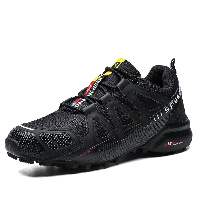 Wasserdichte, rutschfeste Outdoor-Wanderschuhe für Herren, Größe 39–47 40 schwarz