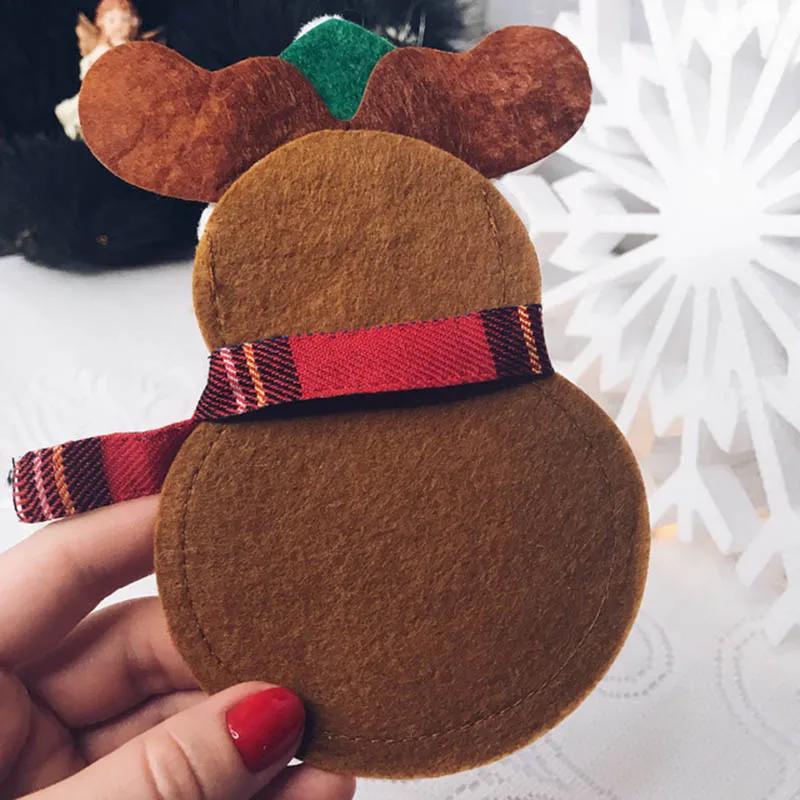 4/8pcs Christmas Cutlery Bag Knife Fork Tableware Holders Pocket Christmas Dinner Table Ornaments Navidad Decorations Natal Noel