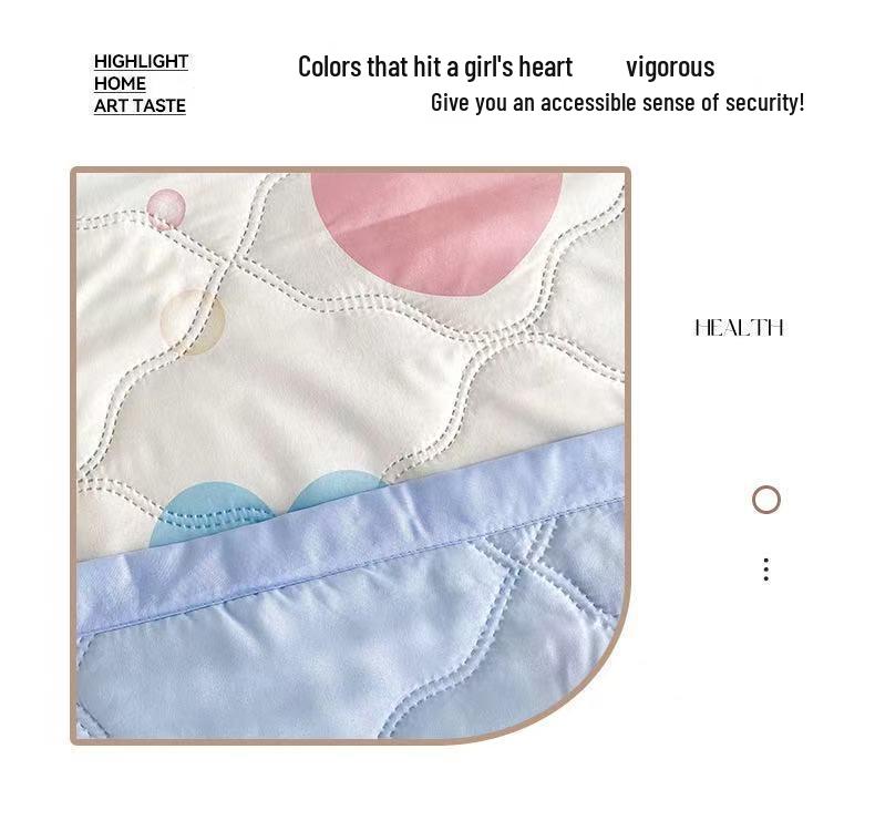 Washable Cotton Summer Quilt - Single & Double Sizes, Perfect for Naps & Gifts