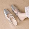 Silver Toe Cover Women's Sandals Half Slippers Summer Outdoor Wear 2026 New Style High-End Sensation Increased Height Indoor