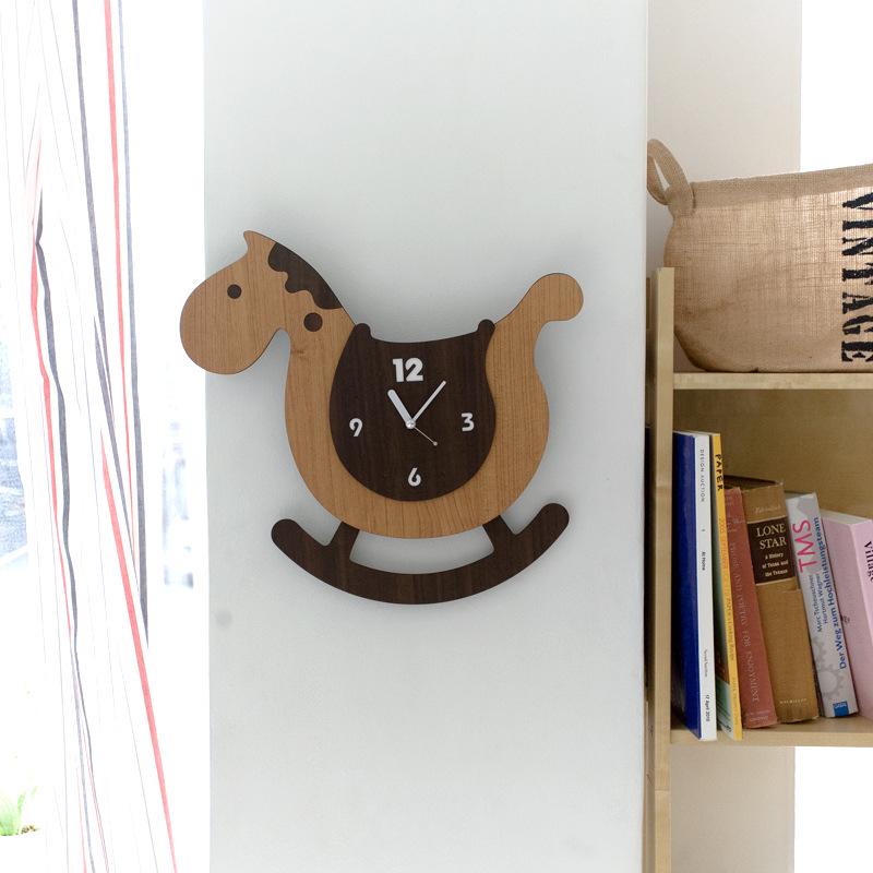 

Wozoom Cute Children s Bedroom Silent Pendulum Clock светло-коричневого