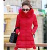 Down Jacket Women's Korean Version of The Slim Mid-length Women's Padded Jacket Padded Jacket